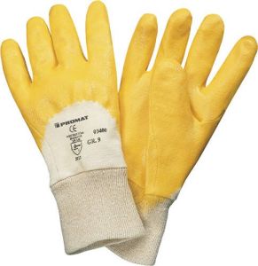 Promat Handschoen | lip | geel | nitril coating | EN 388 PSA-categorie II 4000371281