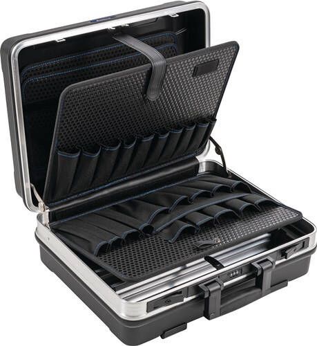 Promat Tecwerk Hardkunststof koffer | BxDxHmm met gereedschapstassen | 29 l ABS-kunststof | aluminium-frame 4000871661