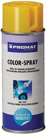 Promat Kleurspray | raapgeel | hoogglanzend | RAL 1021 | 400 ml | spuitbus 4000354212