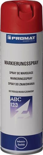 Promat Markeringsspray | rood | 500 ml | spuitbus 4000354080