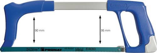 Promat Metaalzaagbeugel | bladlengte 300 mm 24 tanden inch | D- en frontgreep 4000814056