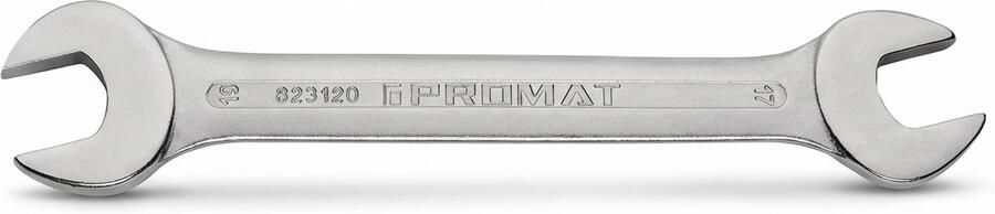Promat Tecwerk Dubbele Steeksleutel | 10 x 13 mm | Lengte 172 mm | Verchroomd 4000823106