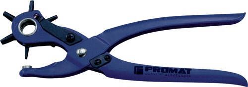 Promat Revolverponstang | totale lengte 240 mm | 2 2 5 3 3 5 4 en 5 mm | blauw poedergecoat 4000810612