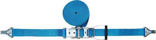 Promat Sjorband | DIN 12195-2 | lengte 10 m breedte 50 mm | met ratel + punthaak met zekering | LC omdr. 5000 daN 4000365134