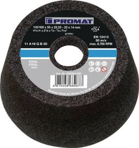 Promat Slijpkom | A24Q | 110 100 mm | staal en gietstaal 24 | gat 22 23 mm 4000841497