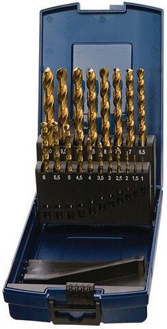 Promat Tecwerk Spiraalborenset | DIN 338 type N | nominale-d. 1-10 5x0 5 mm | HSS TiN | 24 delig kunststof cassette 4000861942