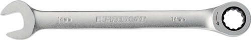 Promat Tecwerk Steekringratelsleutel | sleutelwijdte 18 mm lengte 239 mm | recht 4000821496