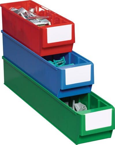 Promat Stellingbak | L400xB235xH145mm | blauw polypropyleen | 1 stuks 9000448997