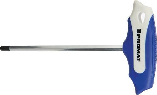Promat Tecwerk Stiftsleutel met dwarsgreep | sleutelwijdte 10 mm | klinglengte 200 mm | S2-staal 4000825016