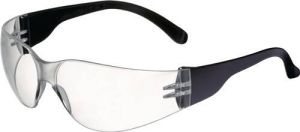 Promat Veiligheidsbril | Daylight Basic | EN 166 | beugel zwart ring helder | polycarbonaat 4000370018