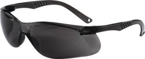 Promat Veiligheidsbril | Daylight One | EN 166 | beugel zwart ring smoke | polycarbonaat 4000370003