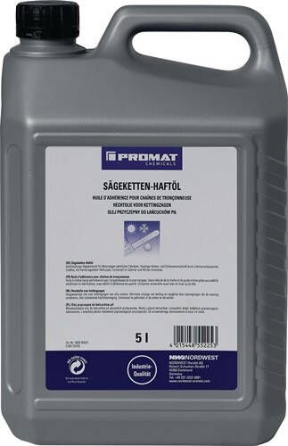 Promat Zaagketting-hechtolie 100-120 mm² s (bij 40graden Celsius) 5 l vloeistofvat 4000355321