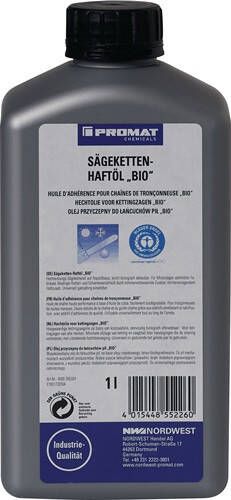 Promat Zaagketting-hechtolie BIO 52 mm² s (bij 40graden Celsius) 1 l flesC 4000355324