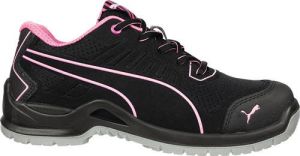 Puma Dames-veiligheidsschoen | zwart roze | S1P SRC ESD EN ISO 20345 | microvezel mesh | 1 stuk 64.411.0-40