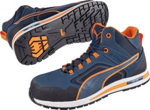 Puma Veiligheidslaars | blauw oranje | S3 HRO SRC DIN EN ISO 20345 | leer | 1 stuk 63.314.0-45