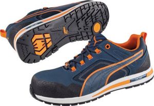 Puma Veiligheidsschoen | blauw oranje | S3 HRO SRC EN ISO 20345 | leer | 1 stuk 64.310.0-42