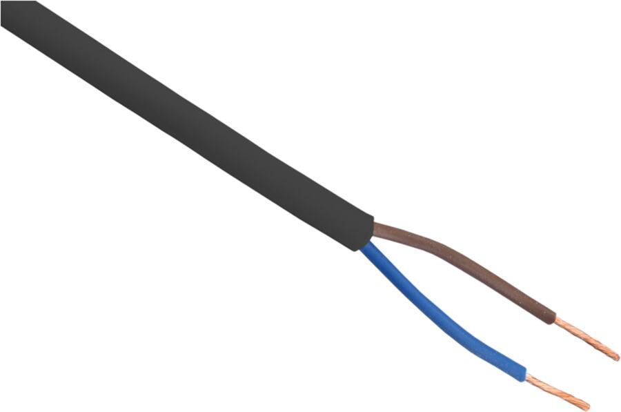 Q-Link Huishoudsnoer | VMVS | Belastbaar tot 1200W | 2 x 0.75 mm² | 10 m | Zwart 03.030.77