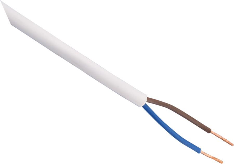 Q-Link Huishoudsnoer | VMVS | Belastbaar tot 1200W | 2 x 0.75 mm² | 10 m | Wit 03.030.72