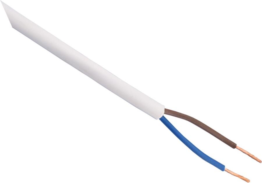 Q-Link Huishoudsnoer | VMVS | Belastbaar tot 1200W | 2 x 0.75 mm² | Wit 01.269.00