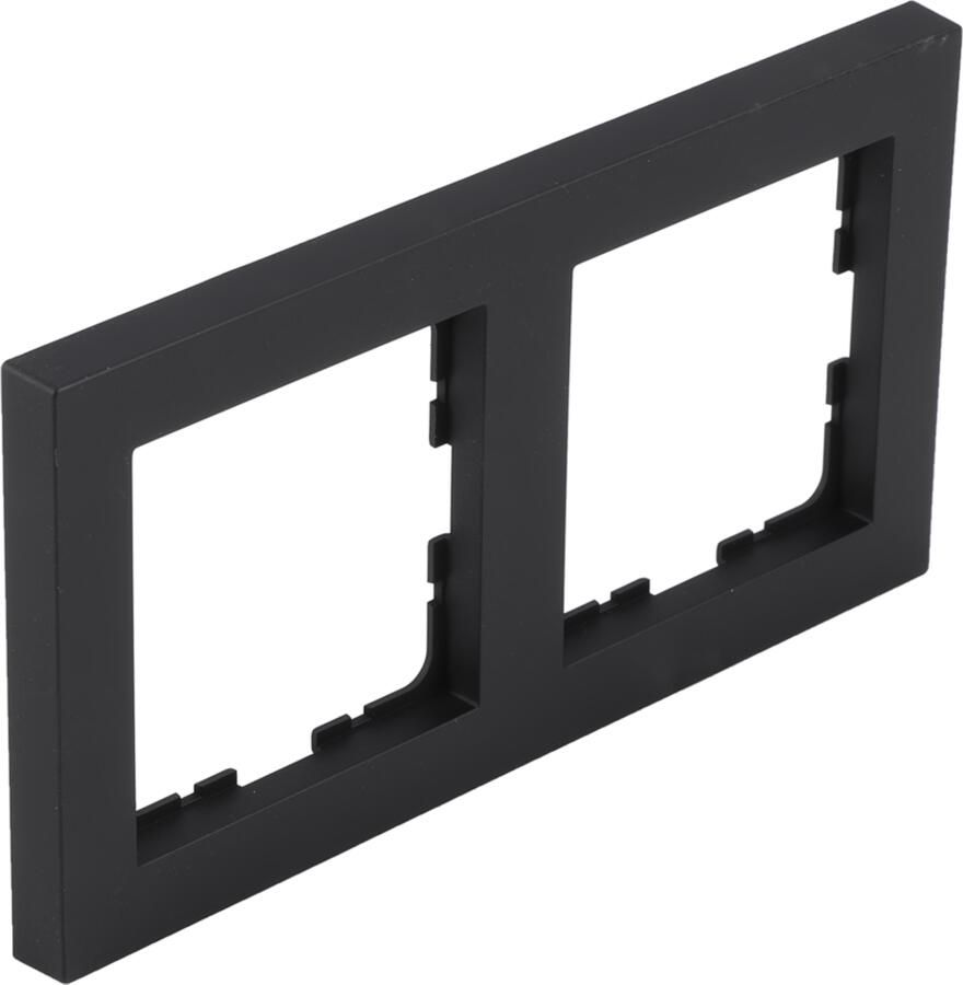 Q-Link S-Line Afdekraam | 2-voudig | Verticaal Horizontaal | Zwart 66.095.22