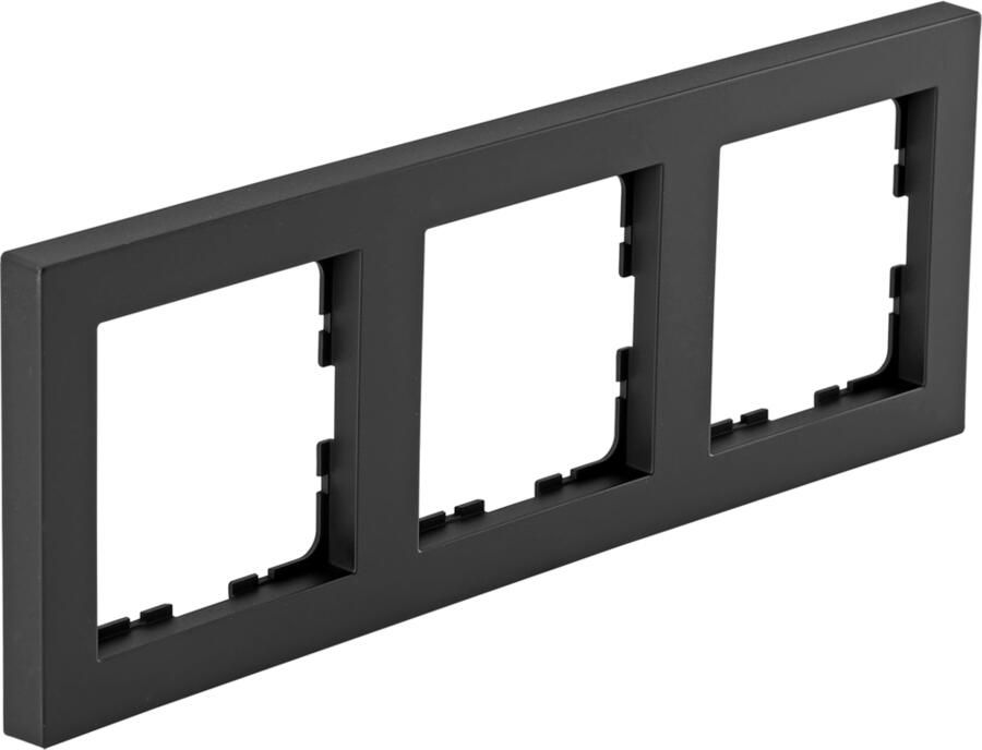Q-Link S-Line Afdekraam | 3-voudig | Verticaal Horizontaal | Zwart 66.095.24