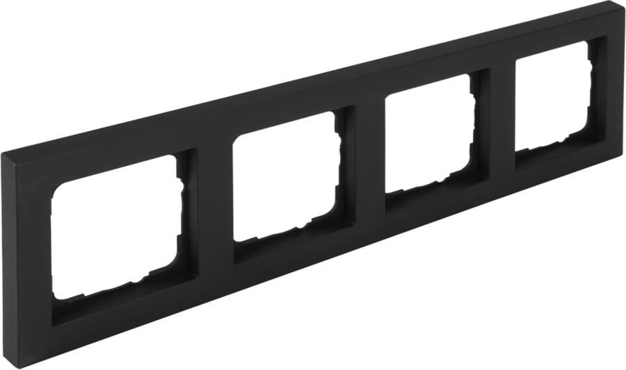 Q-Link S-Line Afdekraam | 4-voudig | Verticaal Horizontaal | Zwart 66.095.26