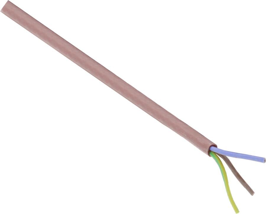 Q-Link Siliconen kabel | Hittebestendig | 3 x 0.75 mm² | 100 m | Rood bruin 01.266.79