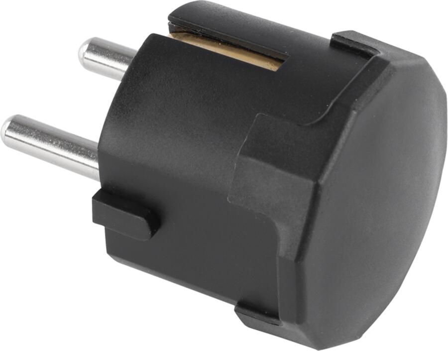 Q-Link Stekker | Randaarde | 10 16A | Met Onder-Invoer | Zwart 00.110.38