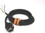 QwattPro Aansluitsnoer kl.I 5m 3G1 5 H07RN-F zwart IP44 2511124 - Thumbnail 1