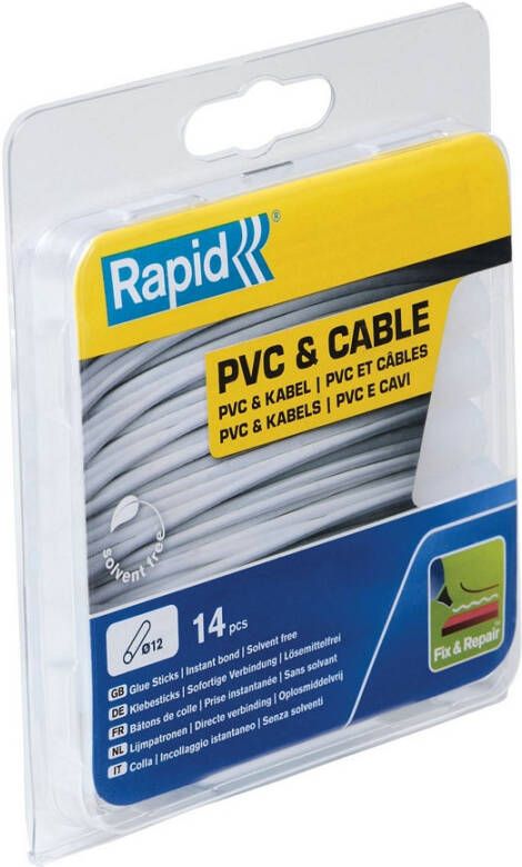 Rapid 12 mm lijmpatronen PVC & Kabels 40107358