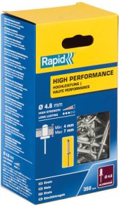 Rapid High Performance blindklinknagels | 4 8x10mm | 350 st | Box 5001435