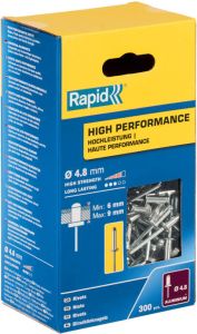 Rapid High Performance blindklinknagels | 4 8x12mm | 300 st | Box