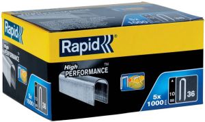 Rapid Nr. 36 kabelnieten 10 mm 5x1.000 stuks 11884410