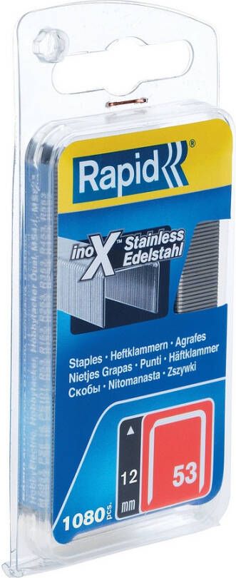 Rapid Nr. 53 dundraadnieten RVS 12 mm 1.080 stuks 40109512