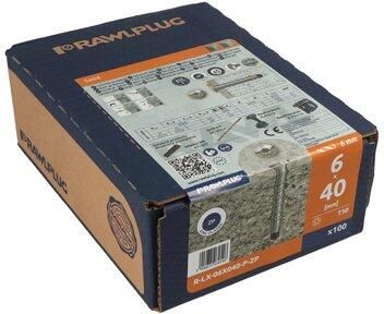 Rawl Betonschroef 7 5 | 6 stuksX60 Vz Ck Torx TX30 | 100 stuks R33-R-LX-06X060-P-ZP