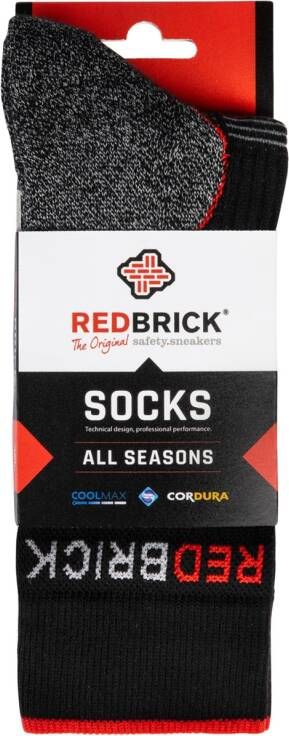 Redbrick All Season Sokken 25103 | Grijs Zwart | 00.083.019.39