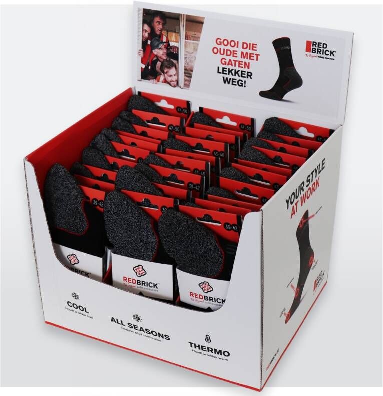 Redbrick Sokken Display 55015 | Assorti | One Size 8713458011499