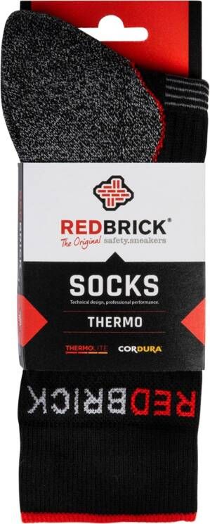 Redbrick Thermo Sokken 25105 | Grijs Zwart | 00.083.021.47