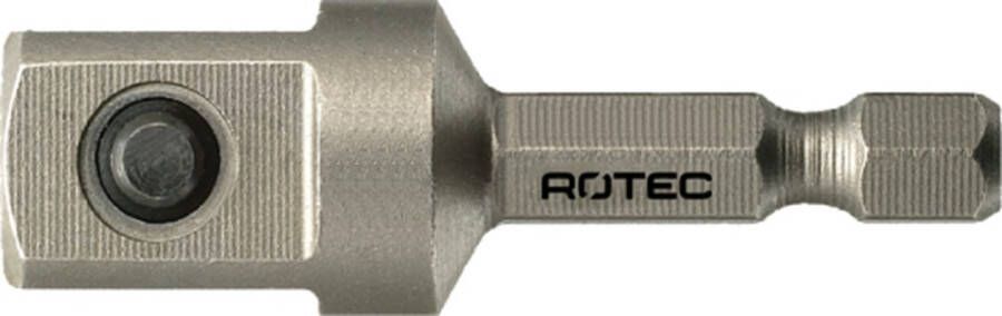 Rotec Adapter E 6 3 x 50mm x 1 2"-4-kt. met stift 820.00601