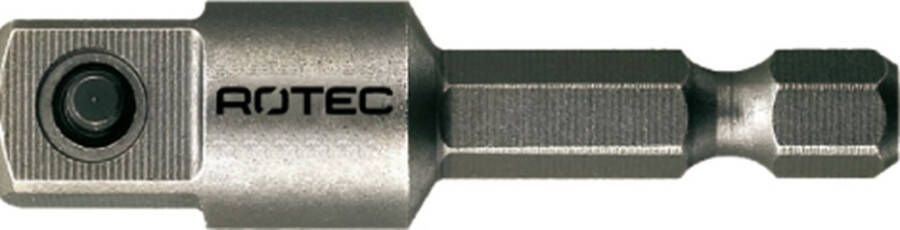 Rotec Adapter E 6 3 x 50mm x 3 8"-4-kt. met stift 820.00501