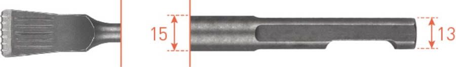 Rotec Atlas Copco luchthamer V40K ED kortmodel dikte 6mm 38x160 2162010