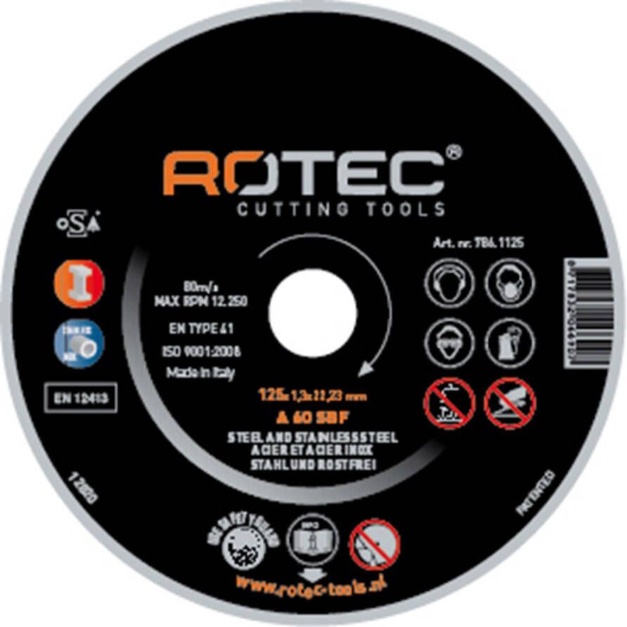Rotec Doorslijpschijven INOX 230x2 0x22 2 A60SX 25 stuks 7863230