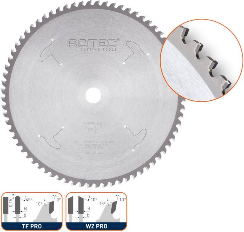 Rotec HM dry-cutter RVS Long-Life ø140x1 8x62mm Z=46 WZ PRO 5563005