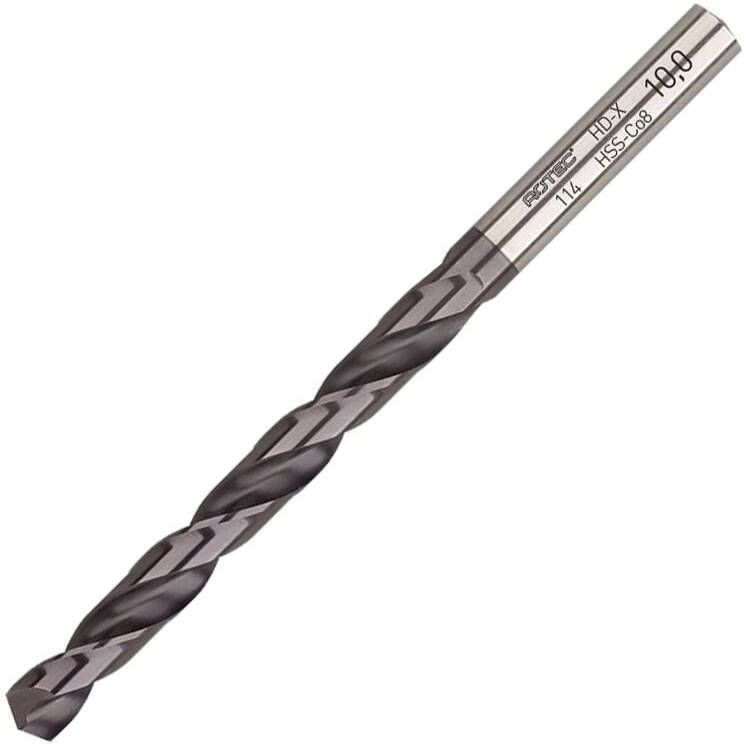 Rotec HSS-E spiraalboor DIN338 type HD-X TiAlN ø10 2 114.1020C