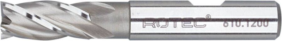 Rotec HSS-E Vingerfrees ongecoat ø2 ø2x7x51xø6mm Z=4 DIN 844-B kort 6100200