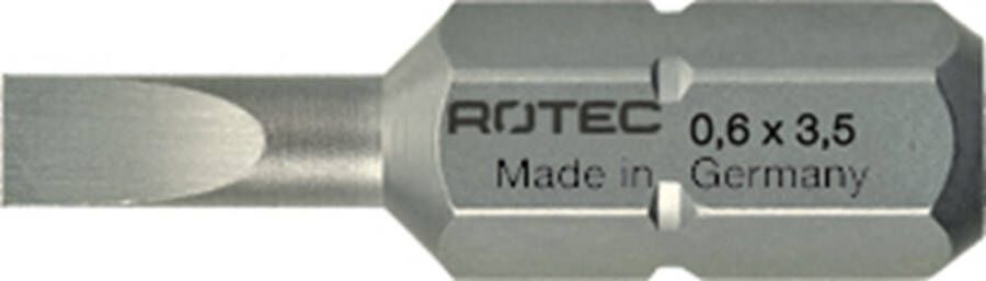 Rotec PRO Insertbit 0 8x4 0mm L=25mm C 6 3 BASIC 10 stuks 8120040