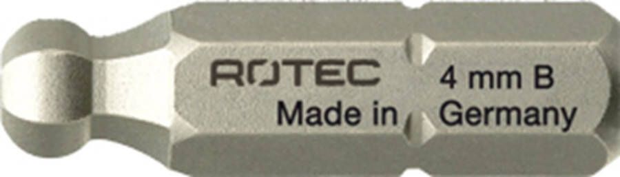 Rotec PRO Insertbit inbus SW2 0 L=25mm C 6 3 Kogelkop BASIC 10 stuks 8111020