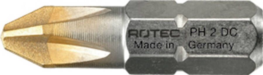 Rotec PRO Insertbit PH 1 L=25mm C 6 3 DIAMANT 10 stuks 8003001