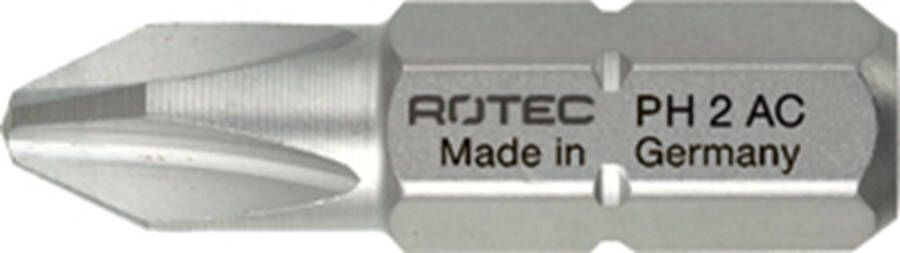 Rotec PRO Insertbit PH 1 L=25mm C 6 3 RVS 10 stuks 8001001