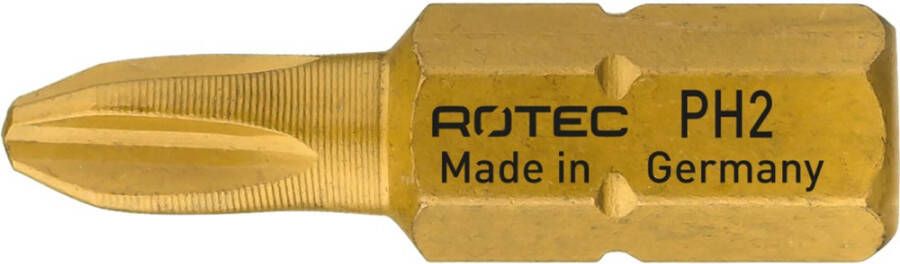 Rotec PRO Insertbit PH 2-R L=25mm C 6 3 TIN 4 6 4 8mm 800.00062